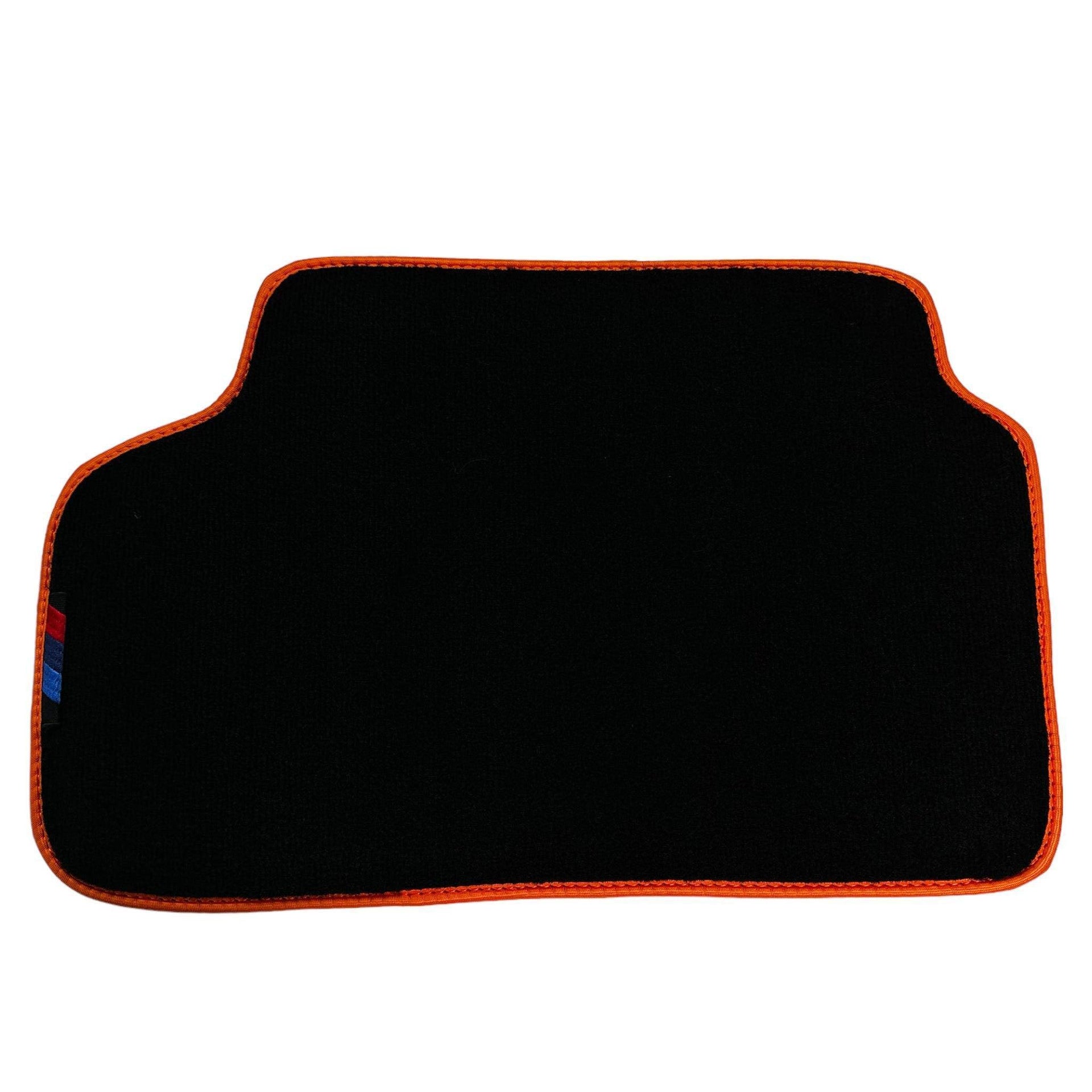 Black Mats For BMW 4 Series G26 Gran Coupe | Orange Trim - AutoWin