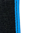 Black Mats For BMW M3 E46 | Sky Blue Trim - AutoWin
