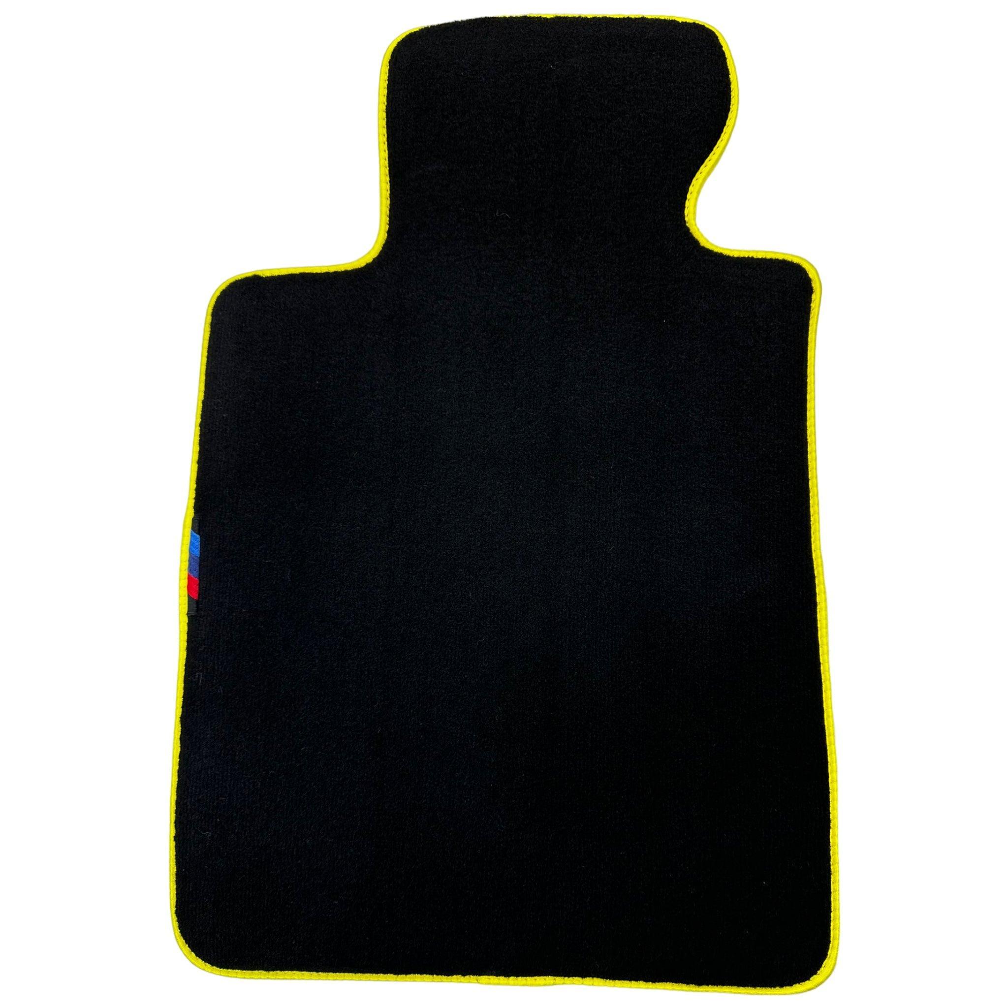 Black Mats For BMW M3 E46 | Yellow Trim - AutoWin
