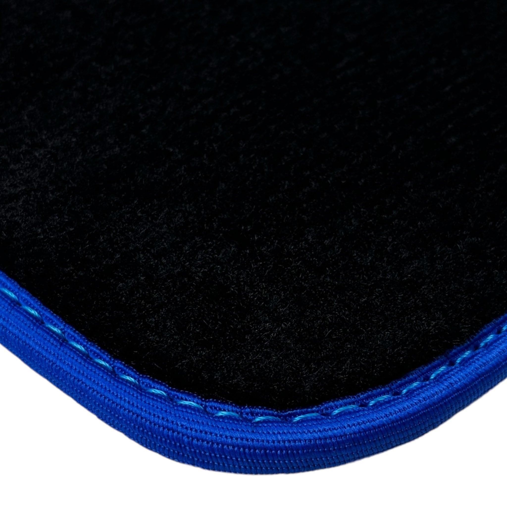 Black Mats For BMW M6 E63 Coupe | Blue Trim - AutoWin