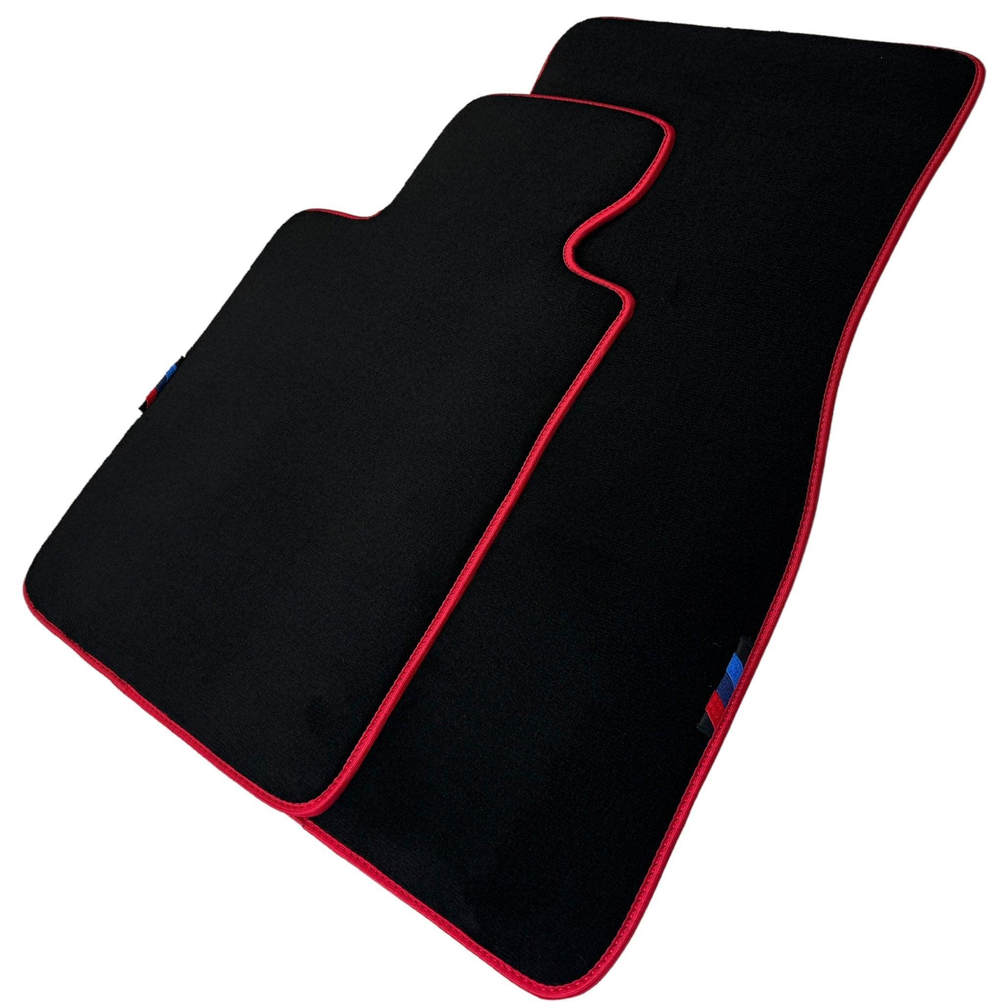 Black Mats For BMW M6 E63 Coupe | Red Trim - AutoWin