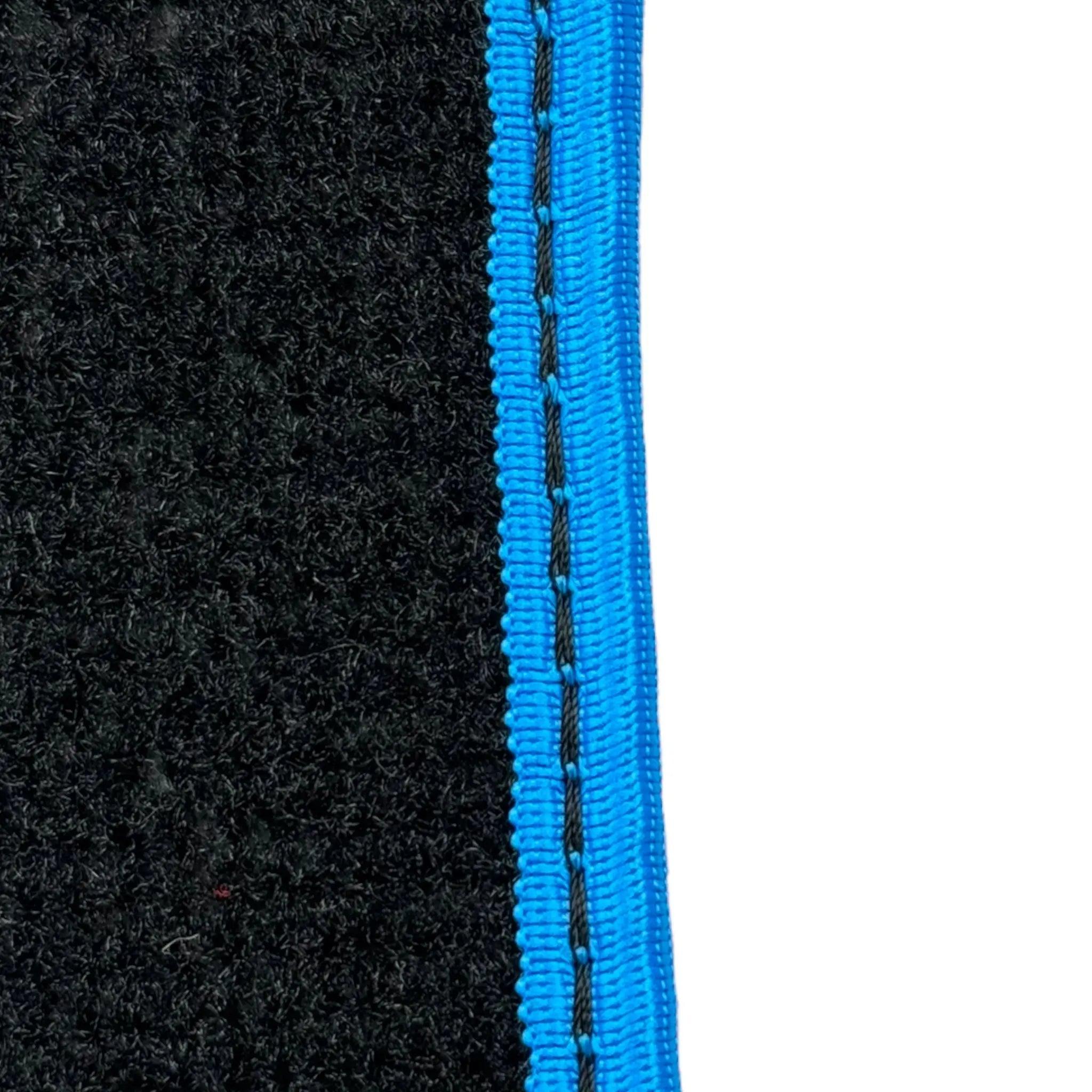 Black Mats For BMW M6 E63 Coupe | Sky Blue Trim - AutoWin