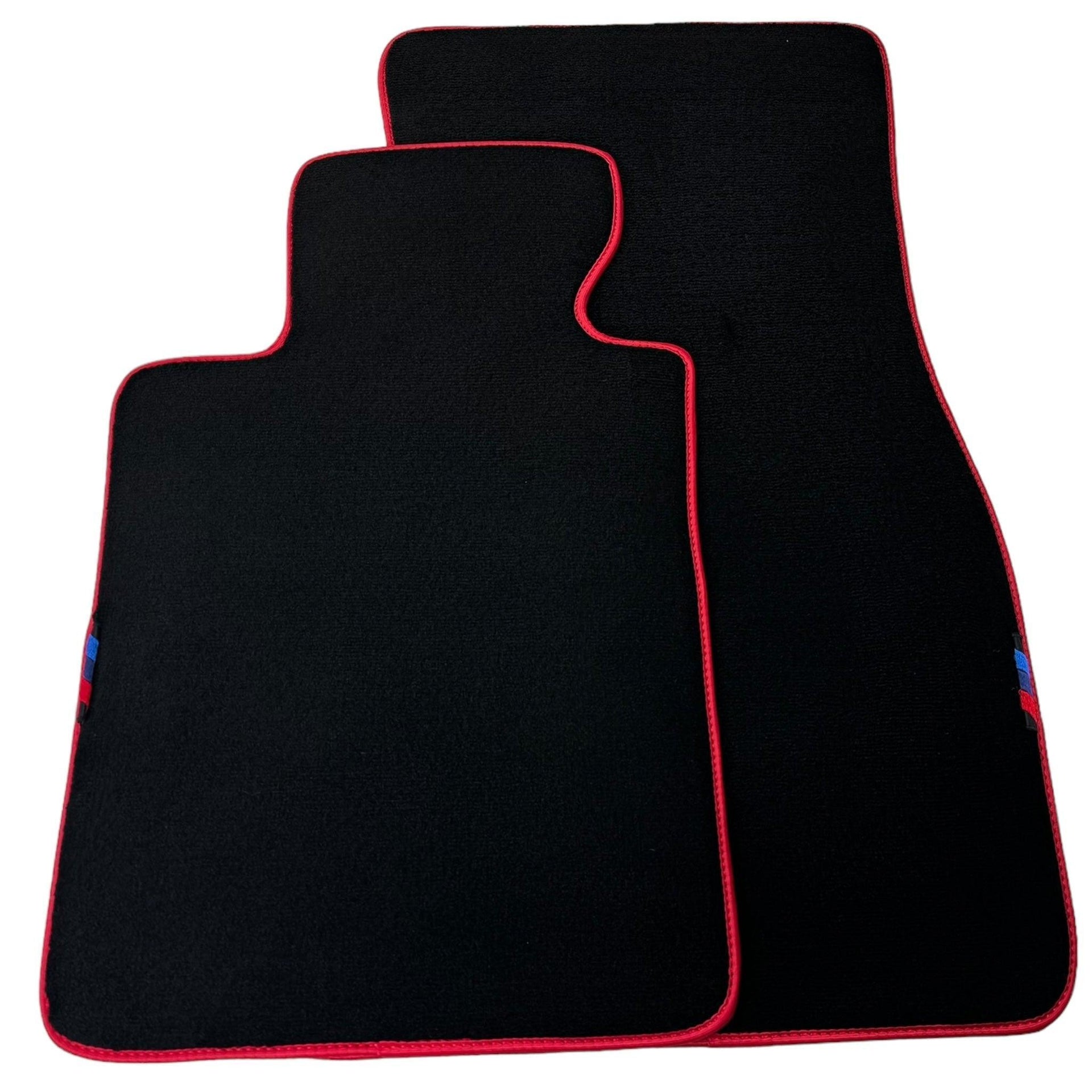 Black Mats For BMW X6M E71 SUV | Red Trim - AutoWin