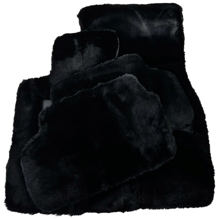 Black Sheepskin Floor Floor Mats For BMW 8 Series G14 - AutoWin