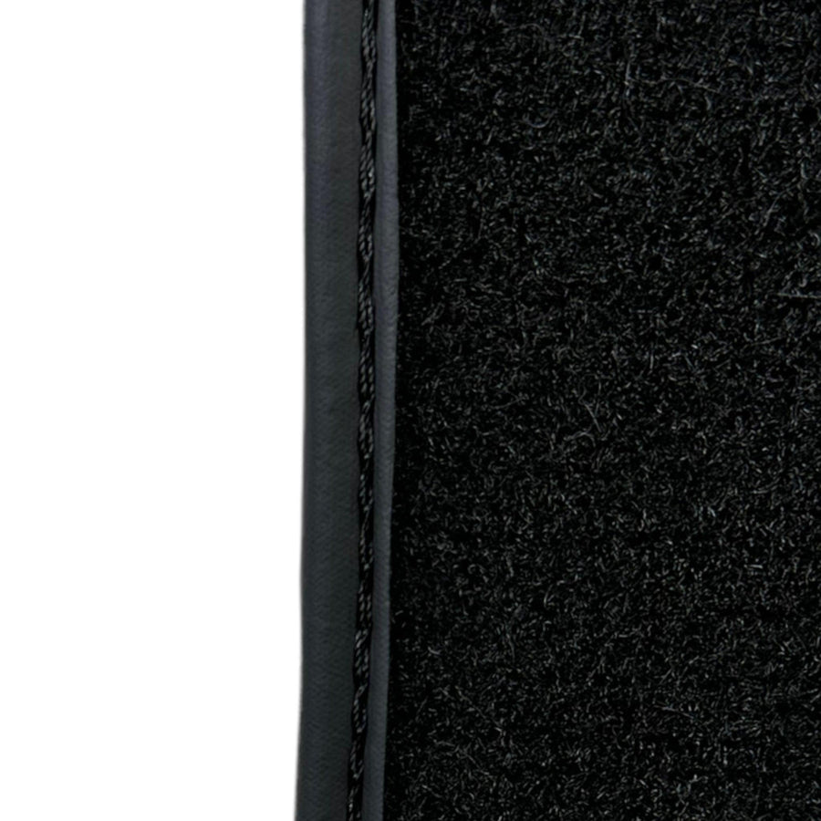 Black Sheepskin Floor Mats For BMW 5 Series E28 Sedan No Steps Edition - AutoWin