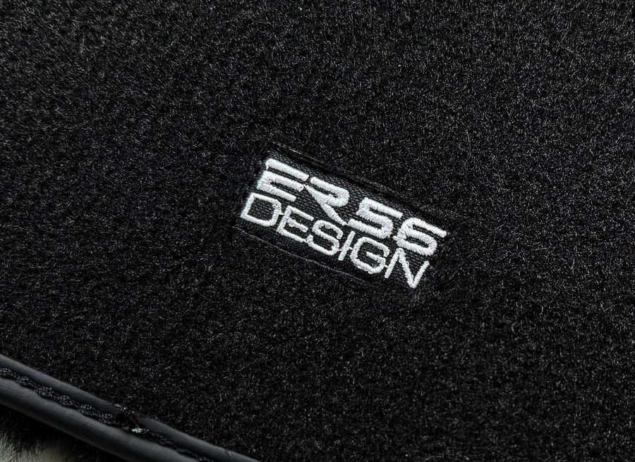 Black Sheepskin Floor Mats For BMW 5 Series E61 Wagon No Steps Edition - AutoWin