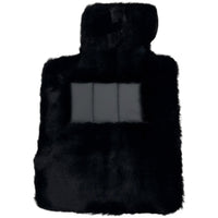 Black Sheepskin Floor Mats For BMW 6 Series E24 Coupe No Steps Edition - AutoWin