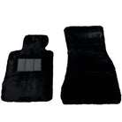 Black Sheepskin Floor Mats For BMW M3 E46 No Steps Edition - AutoWin