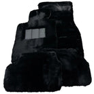 Black Sheepskin Floor Mats For BMW X5M F95 SUV No Steps Edition - AutoWin