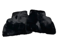Black Sheepskin Floor Mats For Mercedes Benz C-Class C205 Coupe Facelift (2018-2023) | ER56 Design - AutoWin