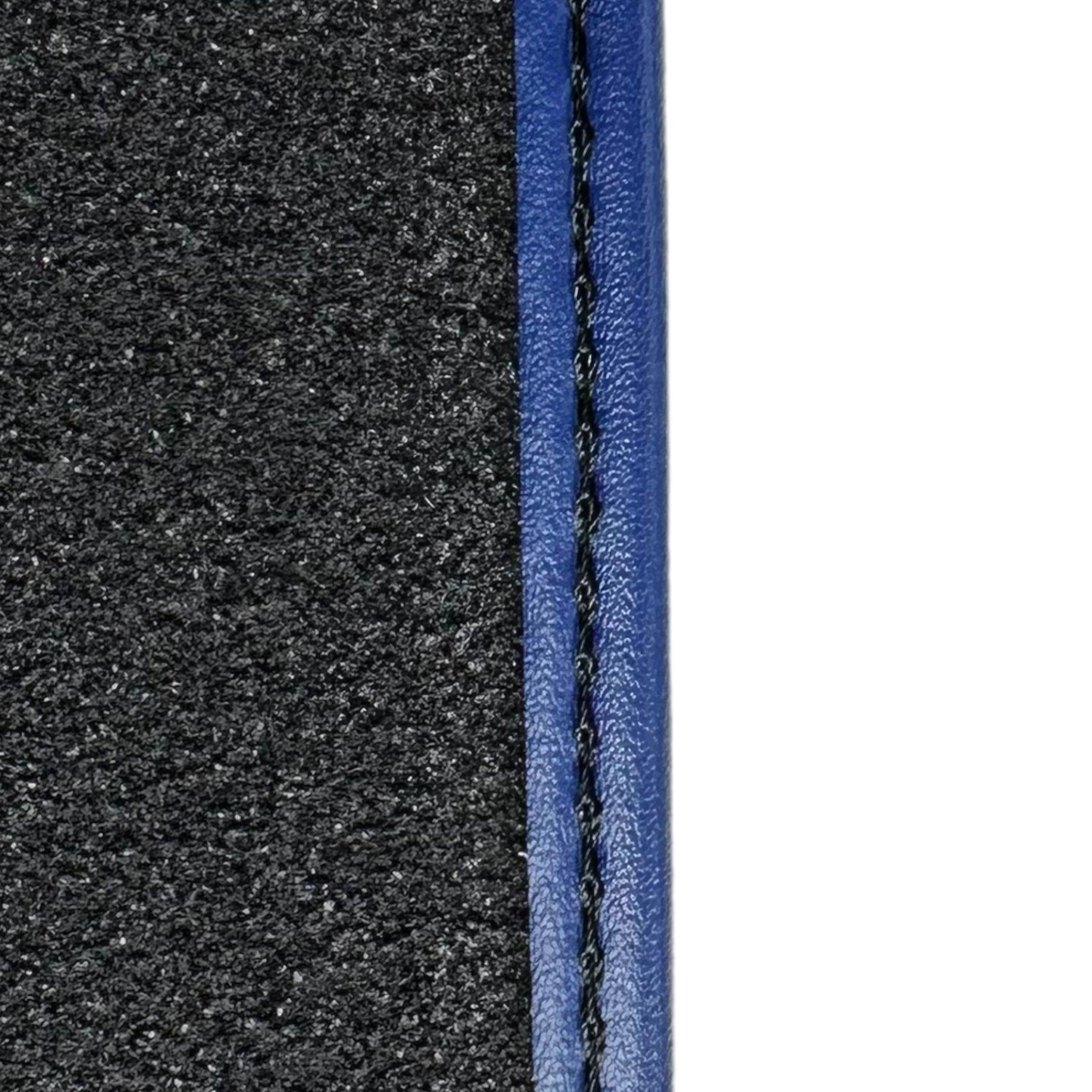 Blue Floor Mats For Bentley Mulsanne (2010-2020) with Leather - AutoWin