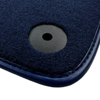 Blue Floor Mats For Bentley Mulsanne (2010-2020) with Leather - AutoWin