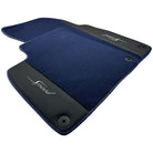 Blue Floor Mats For Bentley Mulsanne (2010-2020) with Leather - AutoWin