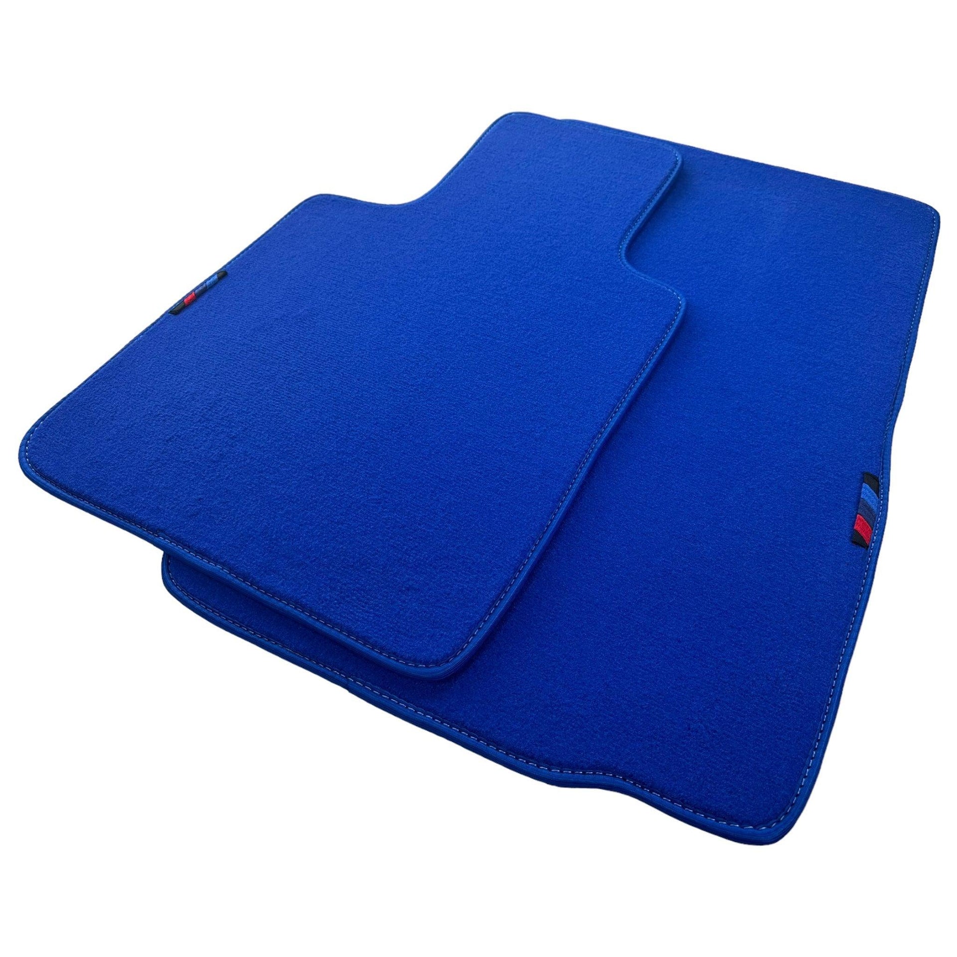 Blue Floor Mats For BMW Z4 Series E85 Convertible (2003-2008) With M Package - AutoWin