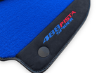 Blue Floor Mats For Ferrari 488 Pista Spider 2019-2021 With Alcantara Leather - AutoWin