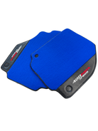 Blue Floor Mats For Ferrari 488 Pista Spider 2019-2021 With Carbon Fiber Leather - AutoWin