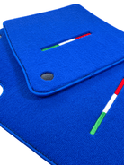Blue Floor Mats For Ferrari 599 Coupe 2006-2012 Italian Edition - AutoWin