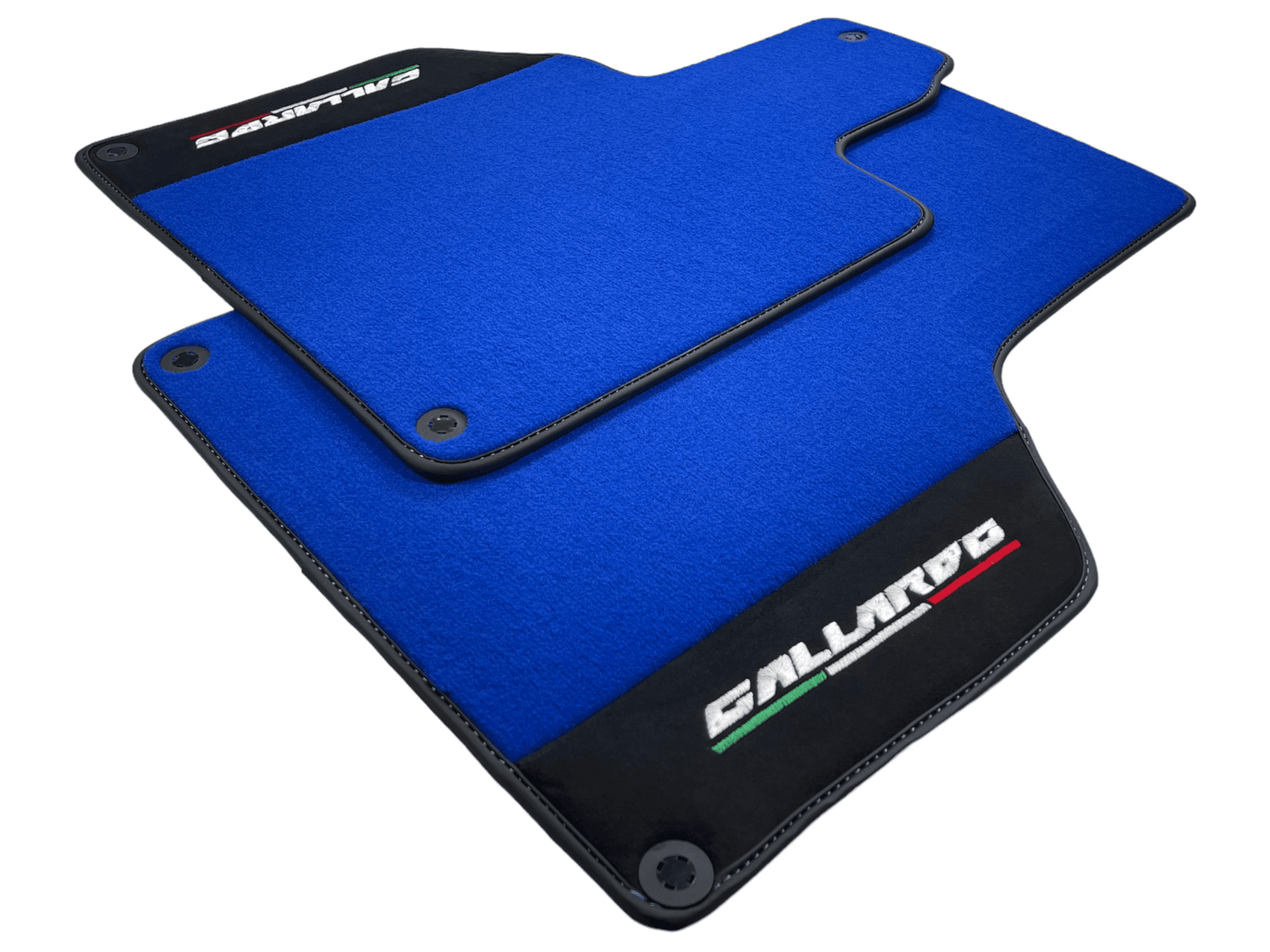 Blue Floor Mats for Lamborghini Gallardo With Alcantara Leather - AutoWin