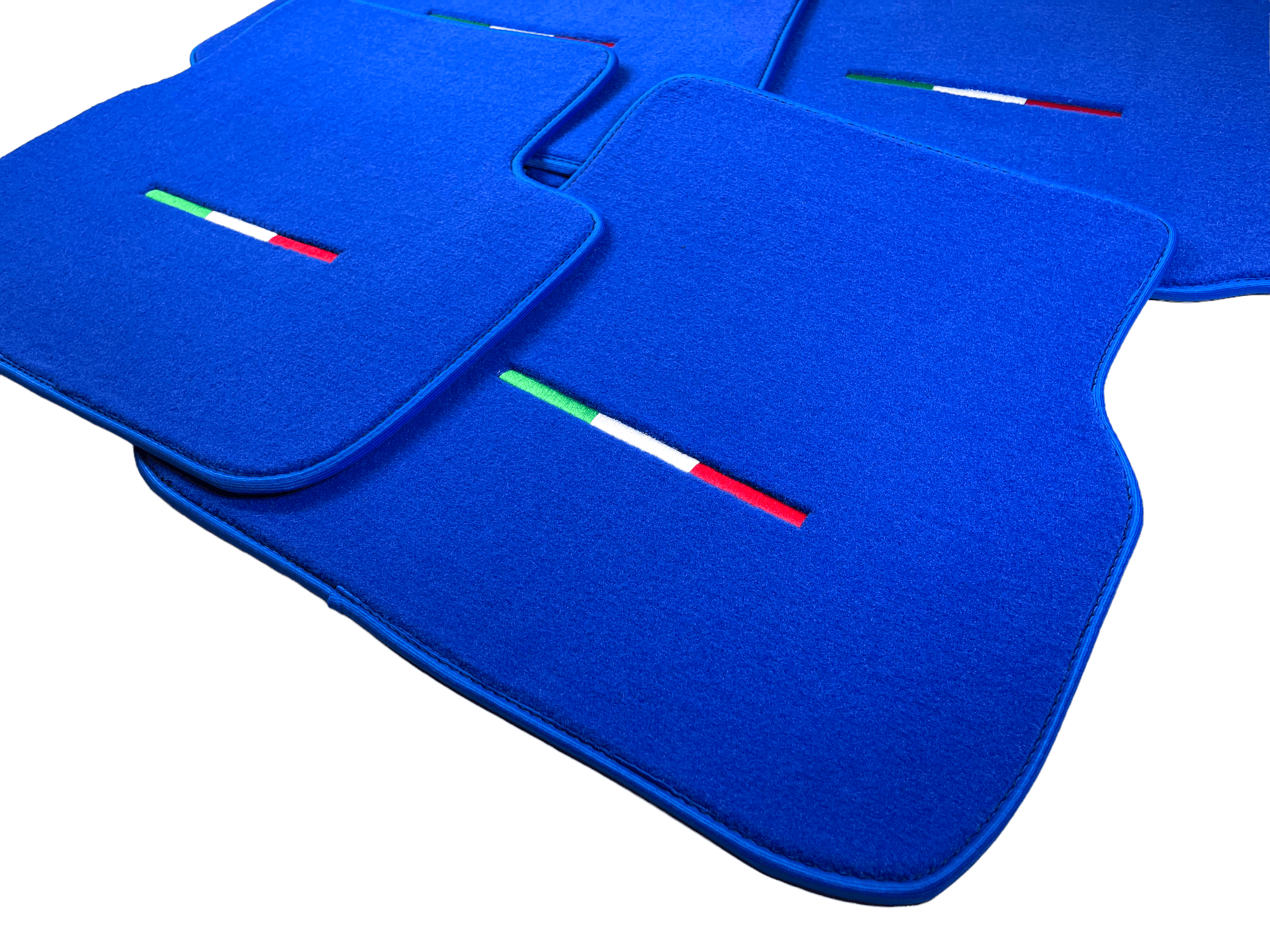 Blue Floor Mats For Maserati Ghibli 2013-2022 Italy Edition - AutoWin