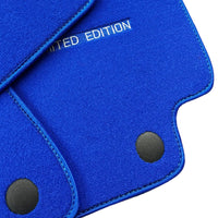 Blue Floor Mats For Mercedes Benz C-Class A205 Convertible (2016-2018) | Limited Edition - AutoWin