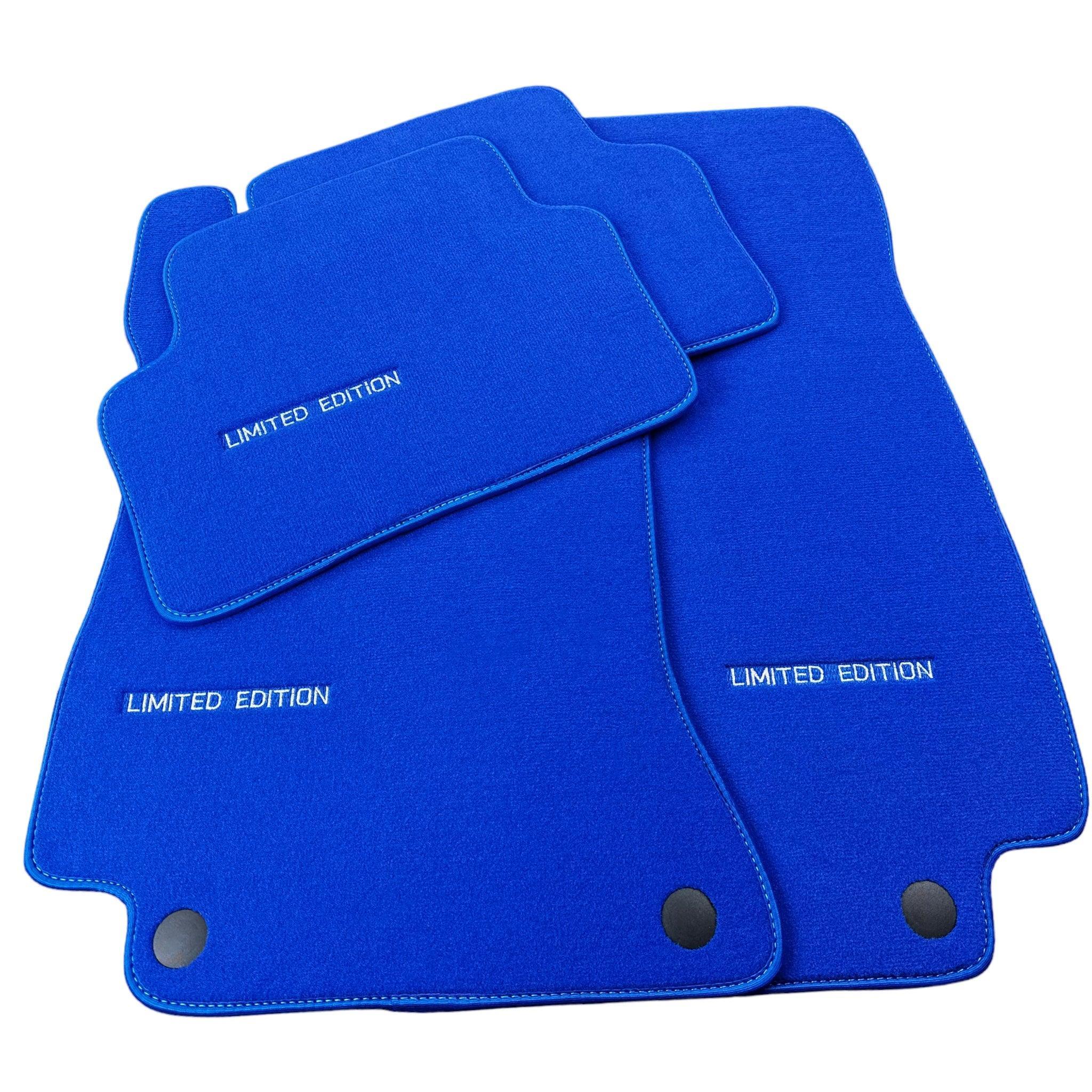 Blue Floor Mats For Mercedes Benz C-Class C204 Coupe (2011-2015) | Limited Edition - AutoWin