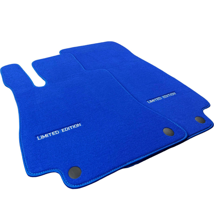 Blue Floor Mats For Mercedes Benz C-Class C204 Coupe (2011-2015) | Limited Edition - AutoWin