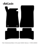Blue Floor Mats For Mercedes Benz C-Class W202 Sedan (1993-2000) | Limited Edition - AutoWin