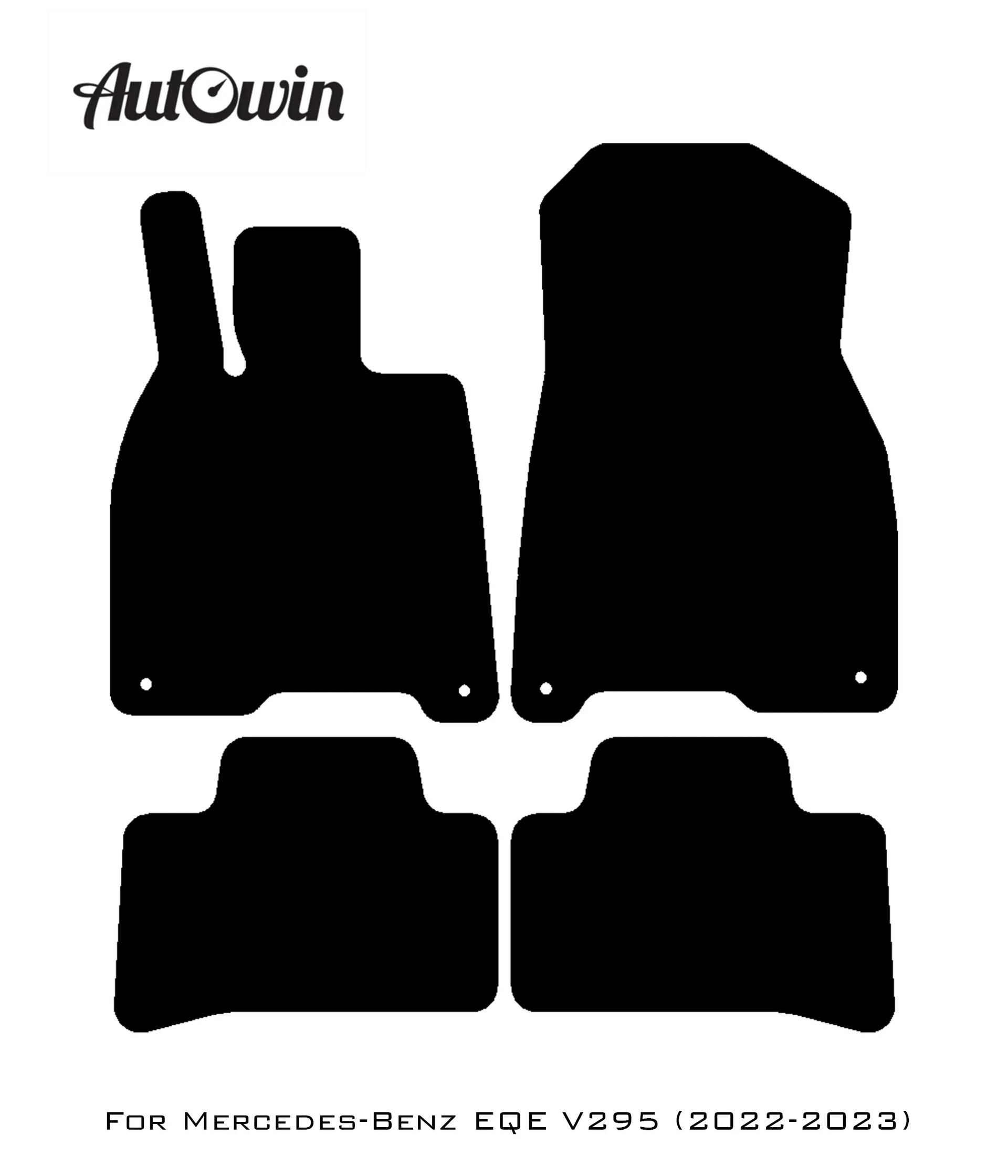 Blue Floor Mats For Mercedes Benz EQE-Class V295 (2022-2023) | Limited Edition - AutoWin