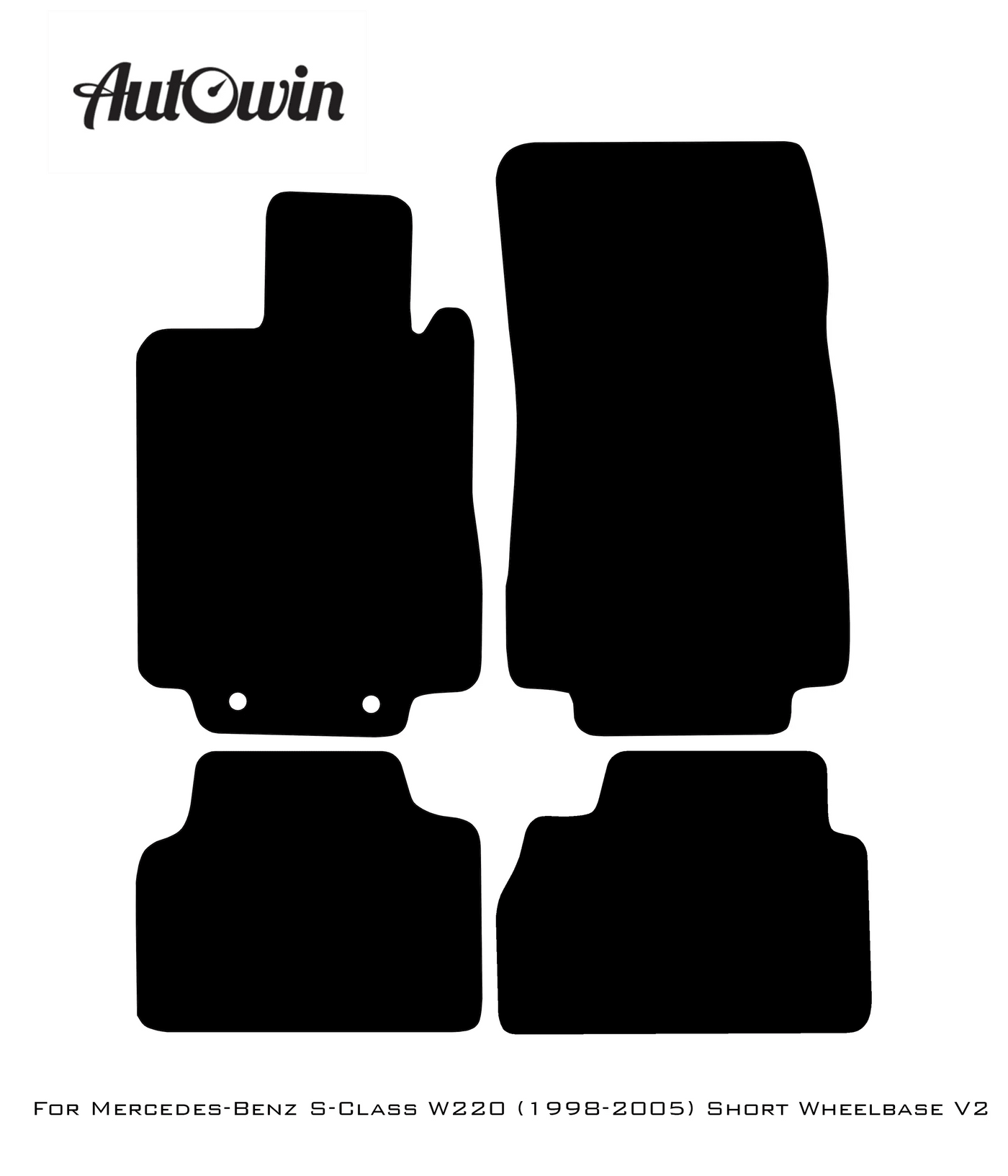 Blue Floor Mats For Mercedes Benz S-Class W220 (1998-2005) Short Wheelbase | Limited Edition - AutoWin