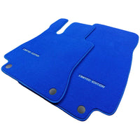 Blue Floor Mats For Mercedes Benz S-Class W223 (2020-2023) Short Wheelbase | Limited Edition - AutoWin