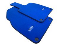 Blue Floor Mats for Porsche 718 Boxster 2016-2023 ER56 Design - AutoWin