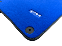 Blue Floor Mats for Porsche 718 Boxster 2016-2023 ER56 Design - AutoWin