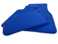 Blue Mats For BMW M5 E34 With M Package - AutoWin