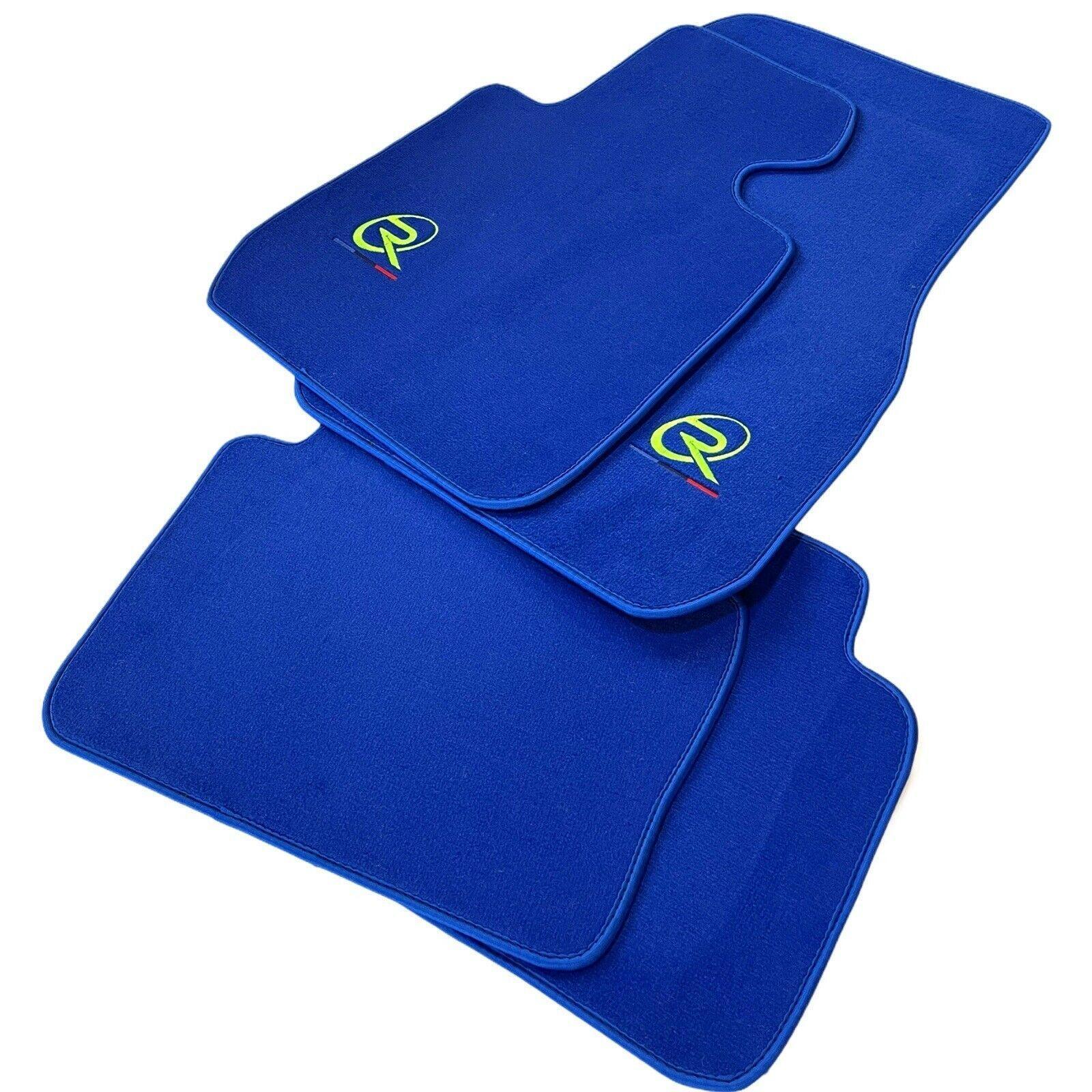 Blue Mats For BMW M8 F91 Convertible Tailored Set Perfect Fit - AutoWin