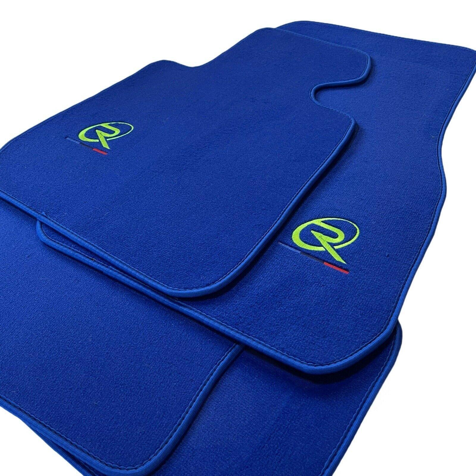 Blue Mats For BMW M8 F91 Convertible Tailored Set Perfect Fit - AutoWin