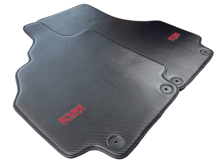 Carbon Fiber Leather Floor Mats for Audi R8 (2007-2015) - AutoWin