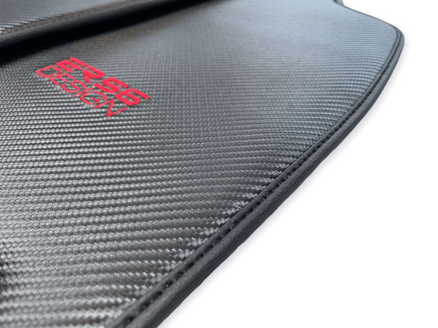 Carbon Fiber Leather Floor Mats for Audi R8 2015-2023 ER56 Design - AutoWin