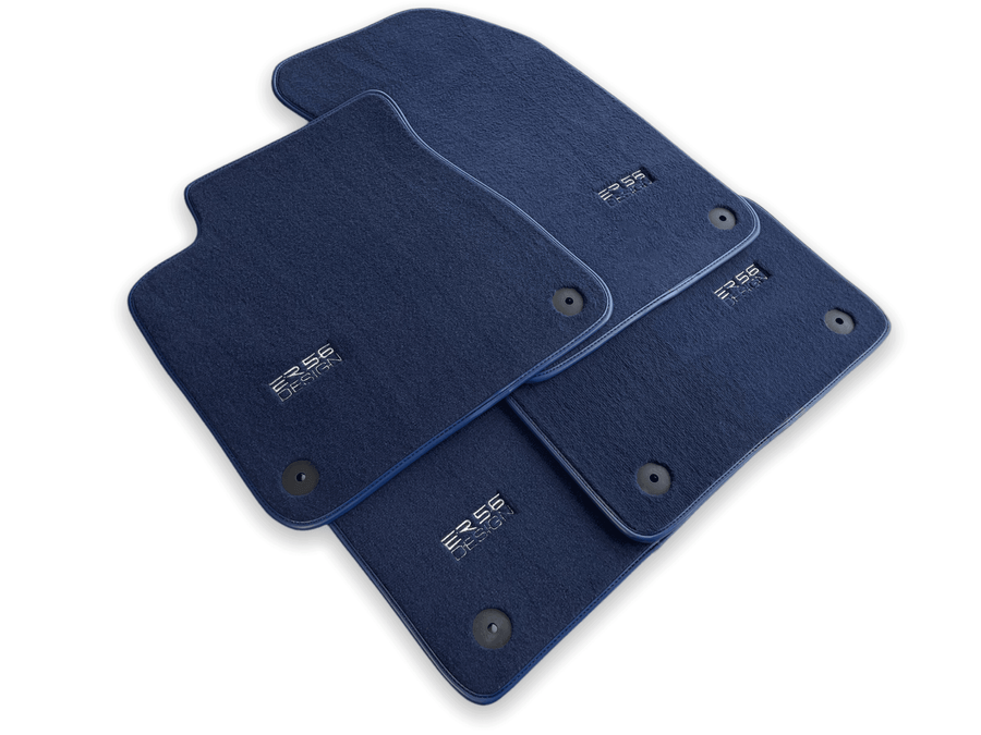 Dark Blue Floor Mats for A7 - C8 (2018-2023) | ER56 Design - AutoWin