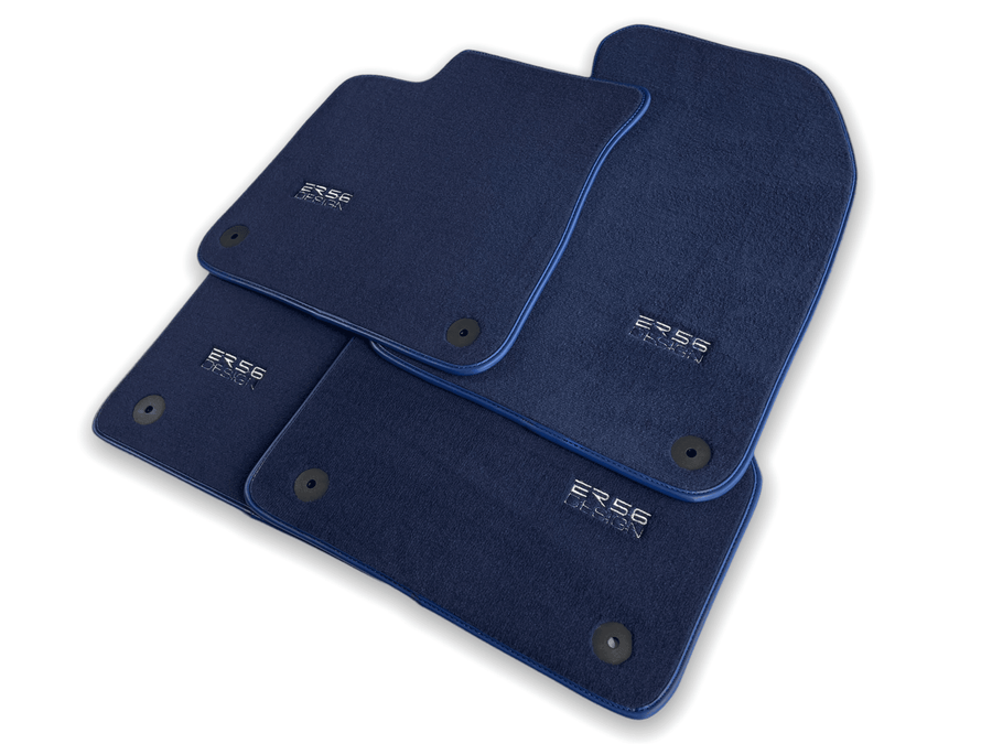 Dark Blue Floor Mats for A7 - C8 (2018-2023) | ER56 Design - AutoWin