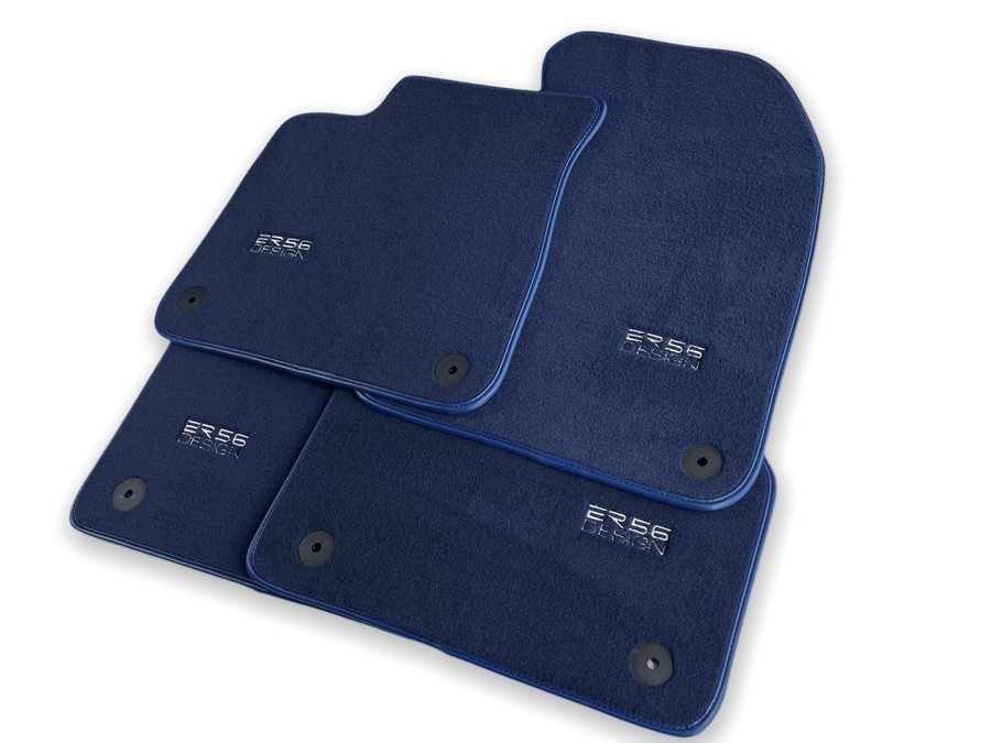 Dark Blue Floor Mats for Audi A6 - C5 Avant Facelift (2002-2004) | ER56 Design - AutoWin