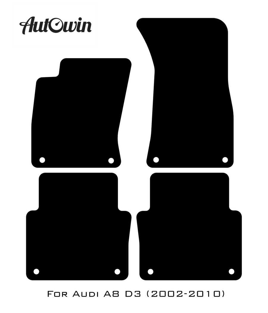 Dark Blue Floor Mats for Audi A8 D3 (2002-2010) | ER56 Design - AutoWin