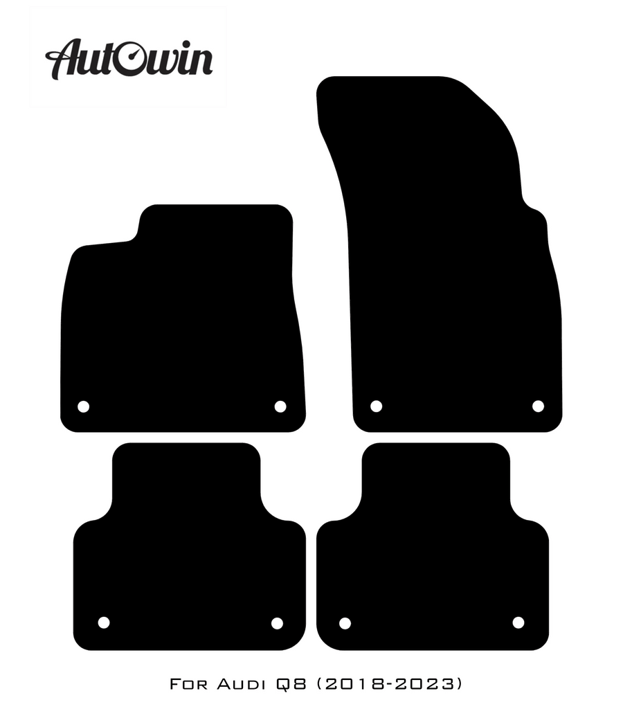 Dark Blue Floor Mats for Audi Q8 (2018-2023) | ER56 Design - AutoWin