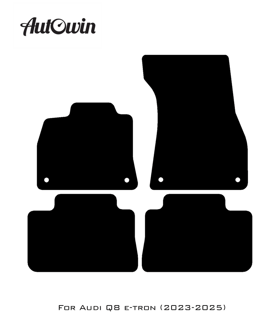 Dark Blue Floor Mats for Audi Q8 e-tron (2023-2025) | ER56 Design - AutoWin