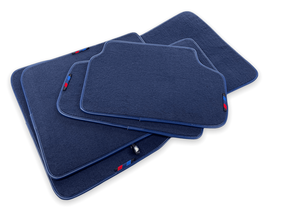 Dark Blue Floor Mats For BMW X4 Series F26 With M Package - AutoWin