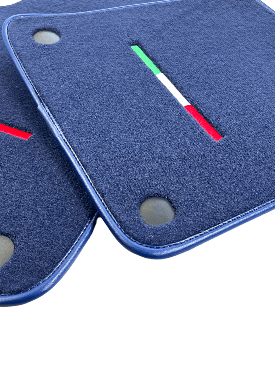 Dark Blue Floor Mats For Ferrari 599 Coupe 2006-2012 Italian Edition - AutoWin