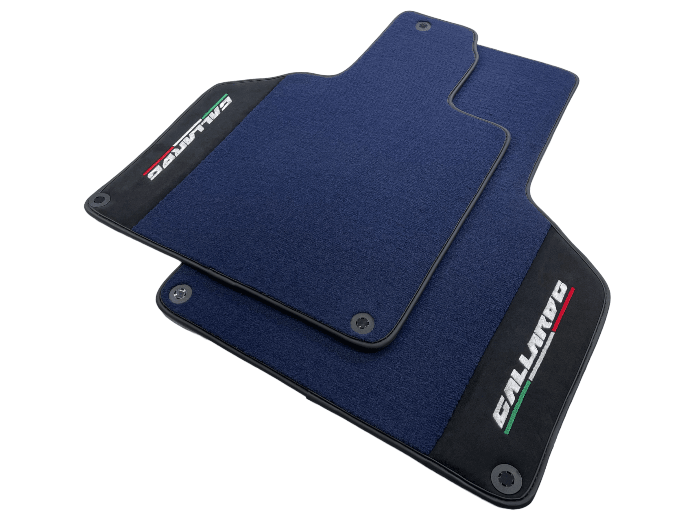 Dark Blue Floor Mats for Lamborghini Gallardo With Alcantara Leather - AutoWin