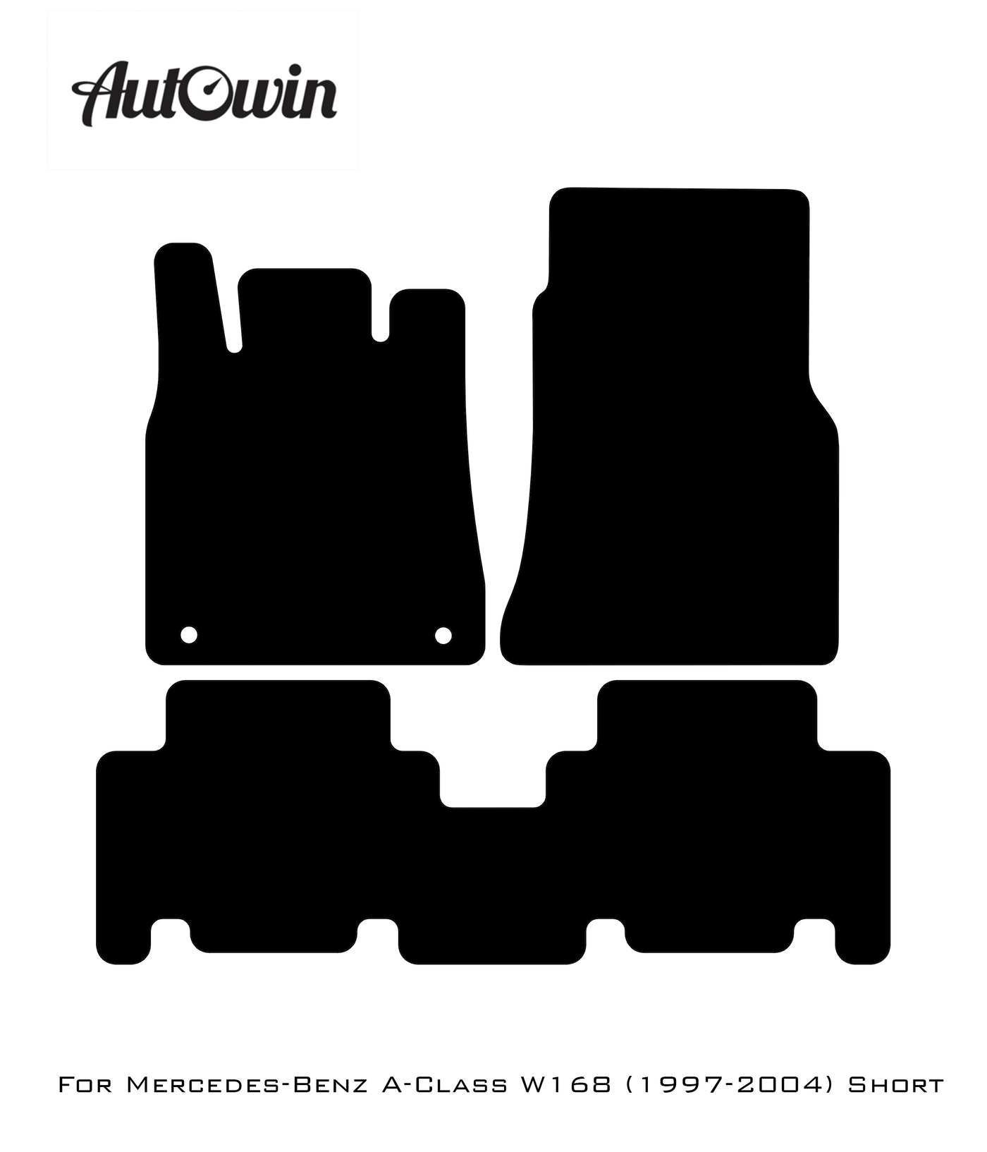 Dark Blue Floor Mats For Mercedes Benz A-Class W168 (1997-2004) | Limited Edition - AutoWin