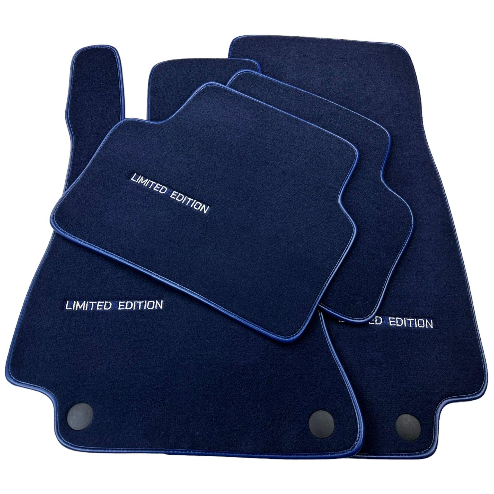 Dark Blue Floor Mats For Mercedes Benz CLA-Class X117 Shooting Brake (2015-2019) | Limited Edition - AutoWin