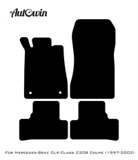 Dark Blue Floor Mats For Mercedes Benz CLK-Class C208 Coupe (1997-2002) | Limited Edition - AutoWin