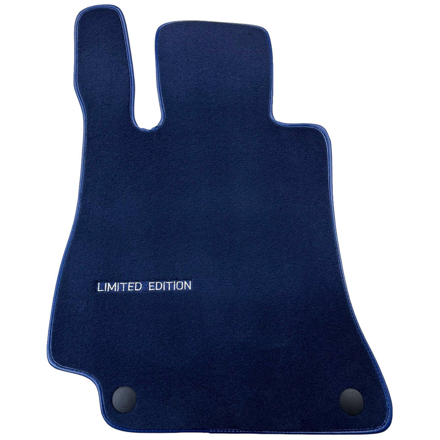 Dark Blue Floor Mats For Mercedes Benz CLK-Class C209 Coupe (2002-2009) | Limited Edition - AutoWin